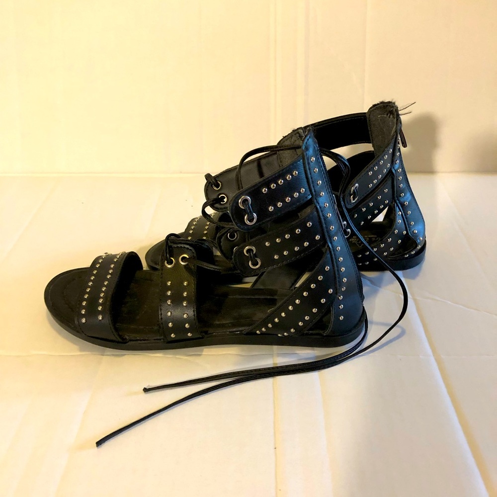 ART BELLA Lace-Up Sandals, Made in Turkey, Black, Women’s Size EU 39 (US…